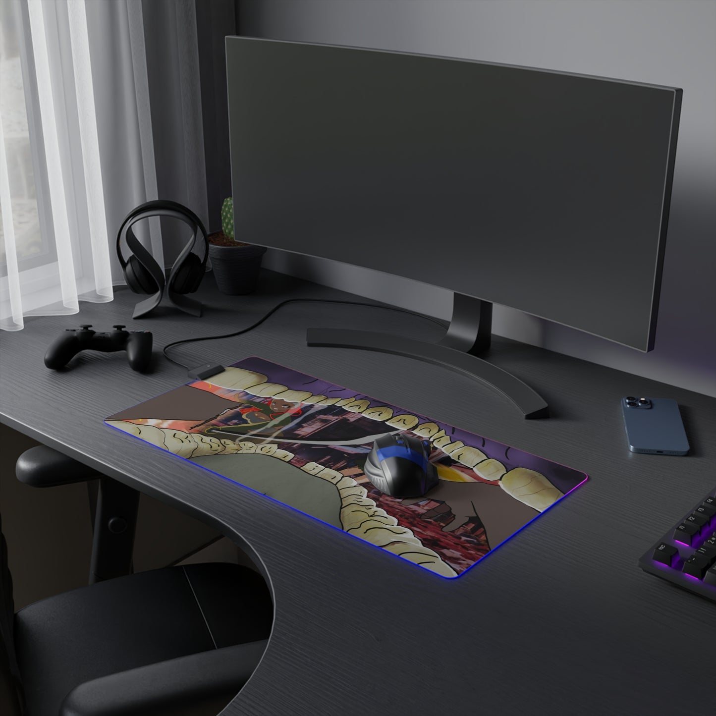 LED Zombies and Anime Mouse Pad