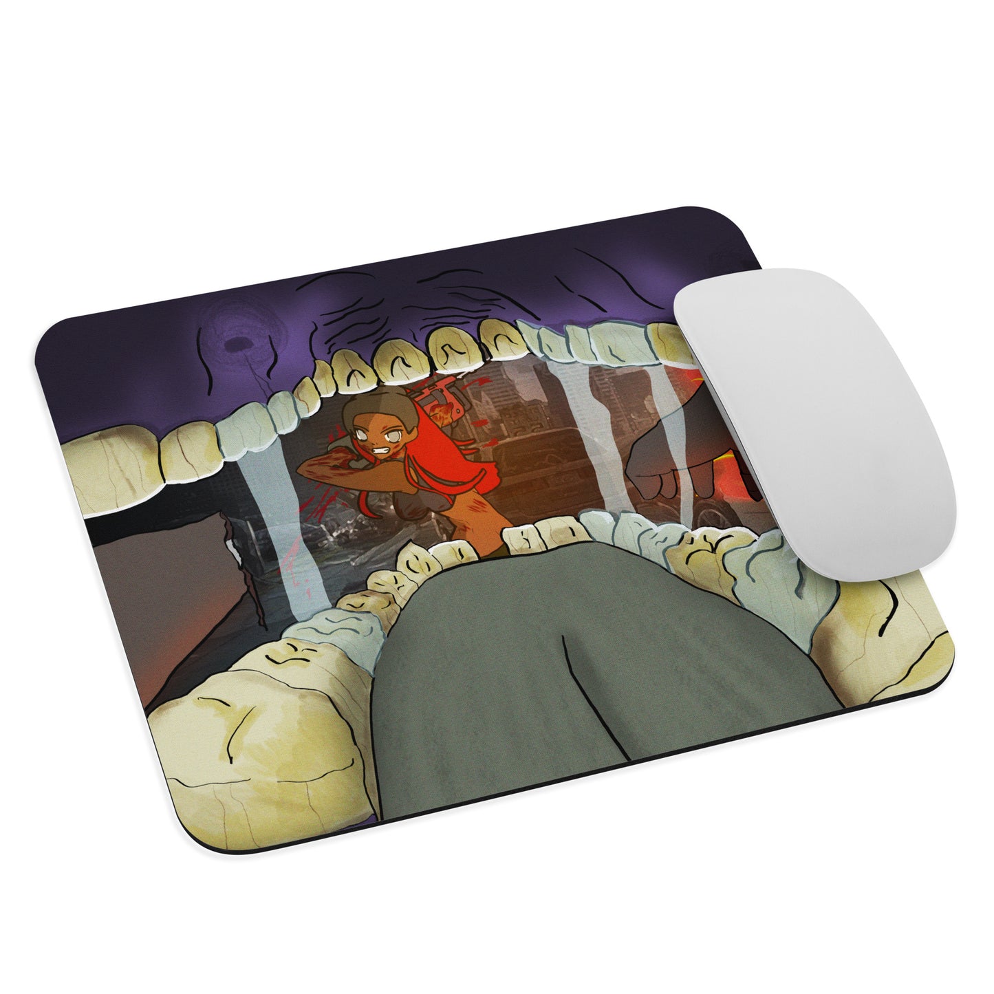 Anime Girl Chainsaw The Undead Mouse pad
