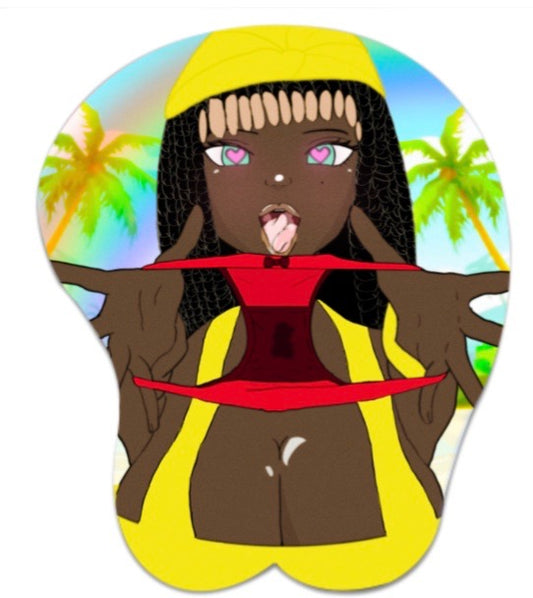 Island girl 3D Mouse Pad